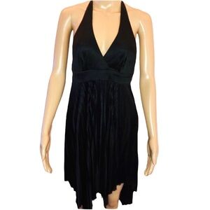 Bebe pleated halter dress